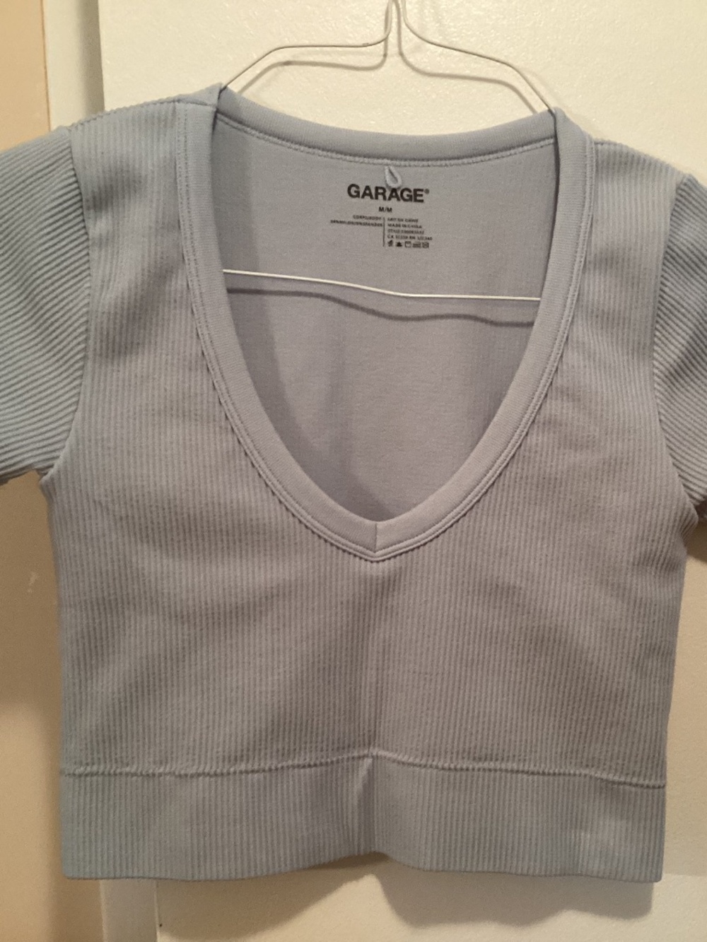 Garage rib crop tee (M)